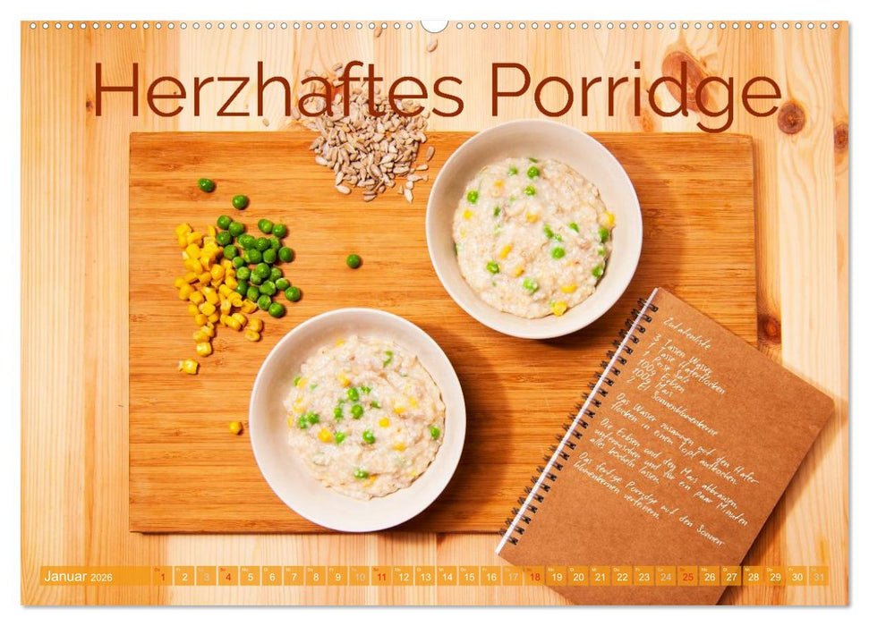 Einfache vegane Rezepte (CALVENDO Wandkalender 2026)