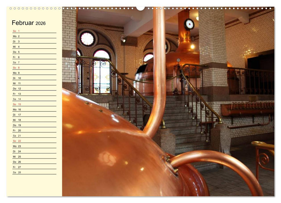 Bier. Die Kunst des Bierbrauens. Impressionen (CALVENDO Wandkalender 2026)