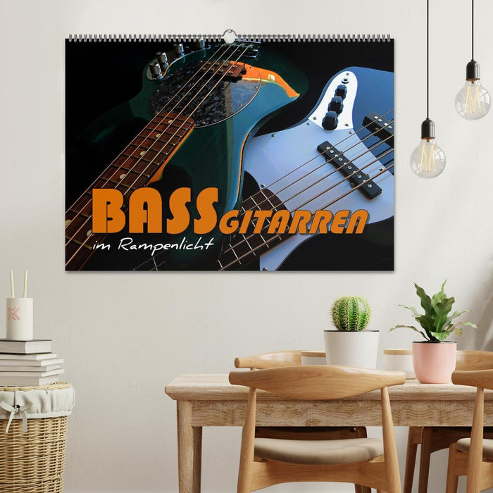 Bassgitarren im Rampenlicht (CALVENDO Wandkalender 2026)