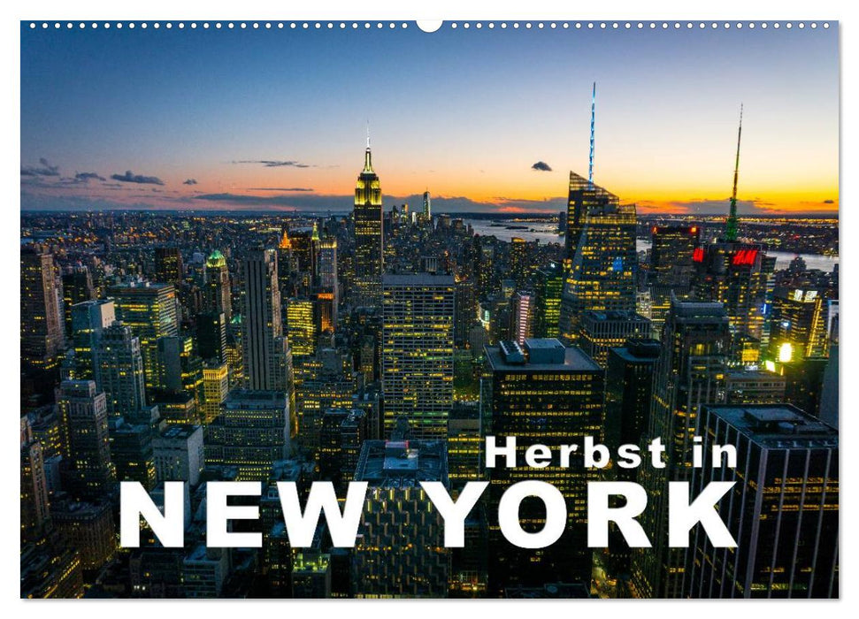 Herbst in New York (CALVENDO Wandkalender 2026)
