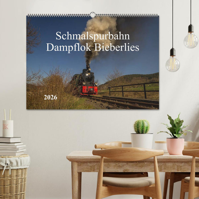 Schmalspurbahn Dampflok Bieberlies (CALVENDO Wandkalender 2026)