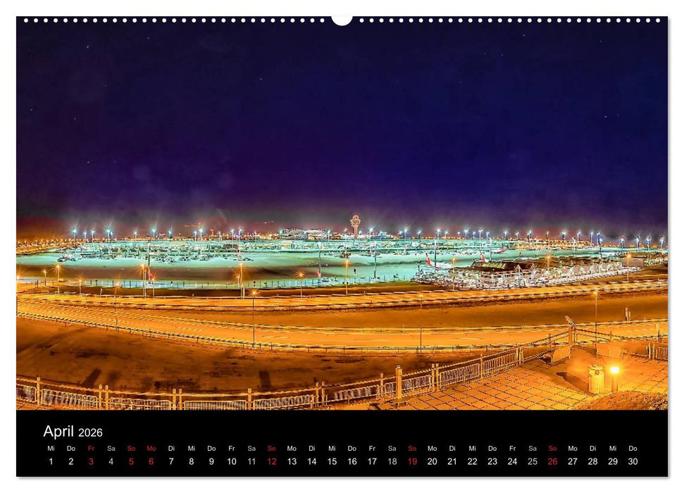 München bei Nacht (CALVENDO Premium Wandkalender 2026)