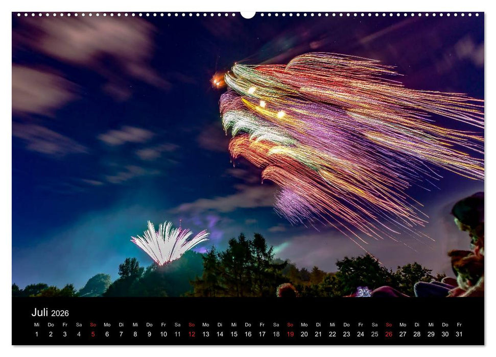 München bei Nacht (CALVENDO Premium Wandkalender 2026)