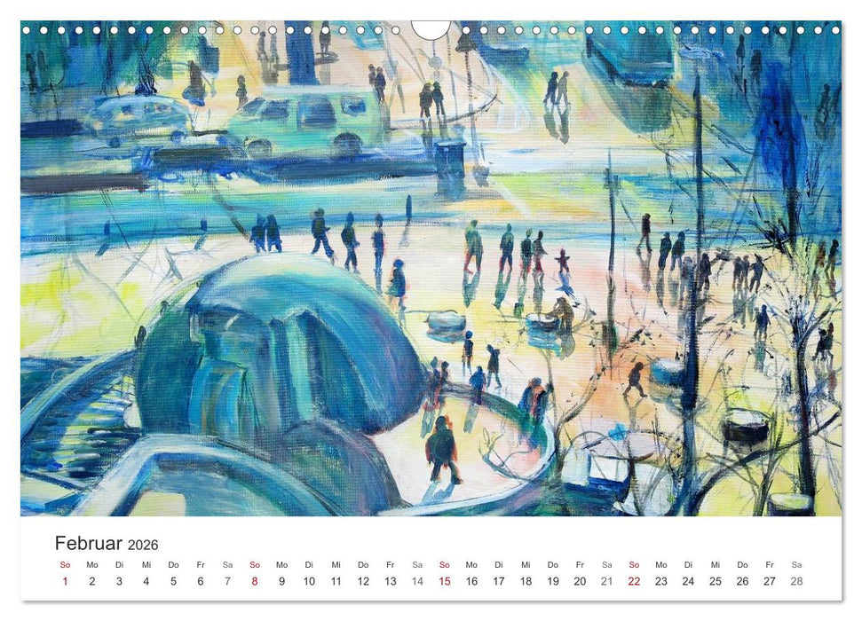 Berlin erlebt und gemalt - Renée König (CALVENDO Wandkalender 2026)