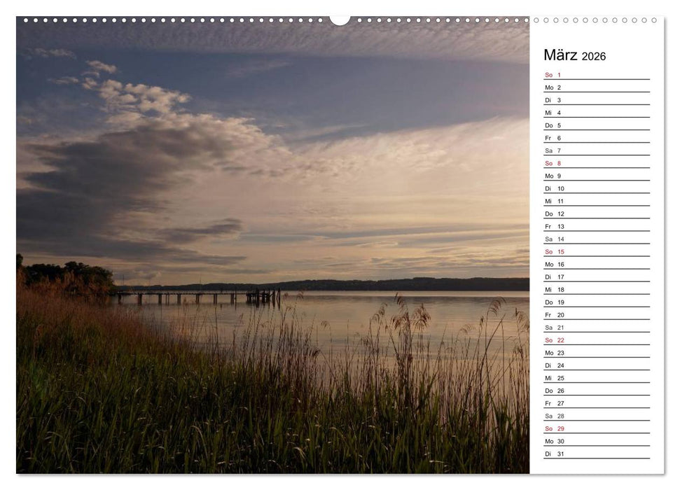 Seestärke - Der Ammersee (CALVENDO Premium Wandkalender 2026)