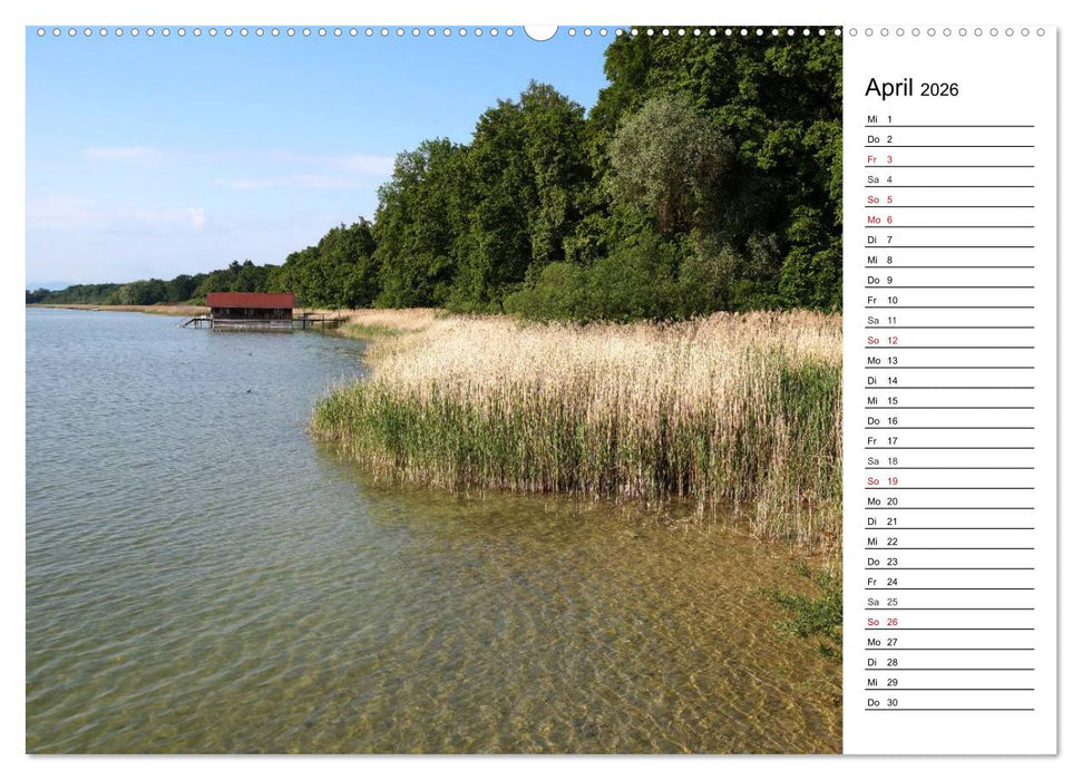 Seestärke - Der Ammersee (CALVENDO Premium Wandkalender 2026)