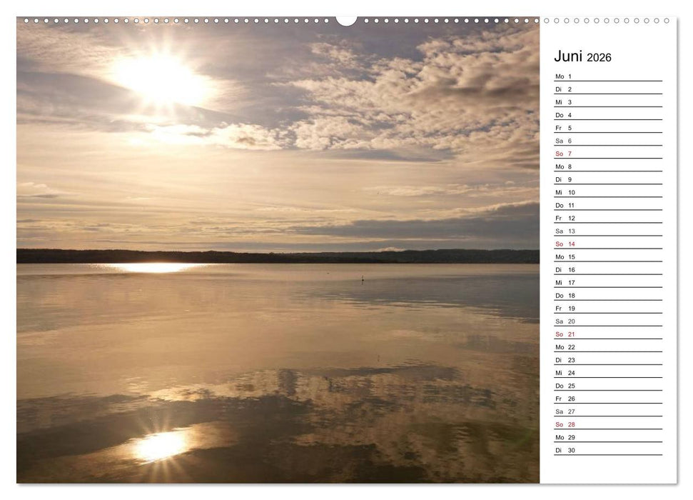 Seestärke - Der Ammersee (CALVENDO Premium Wandkalender 2026)