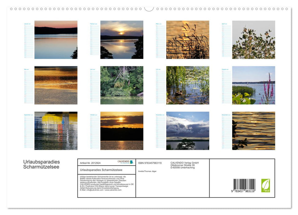 Urlaubsparadies Scharmützelsee (CALVENDO Premium Wandkalender 2026)