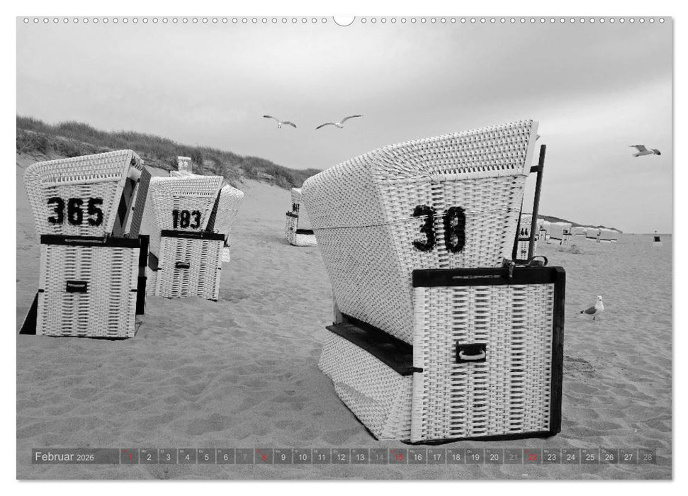 54°54'57"N 8°19'51"E SYLT (CALVENDO Wandkalender 2026)
