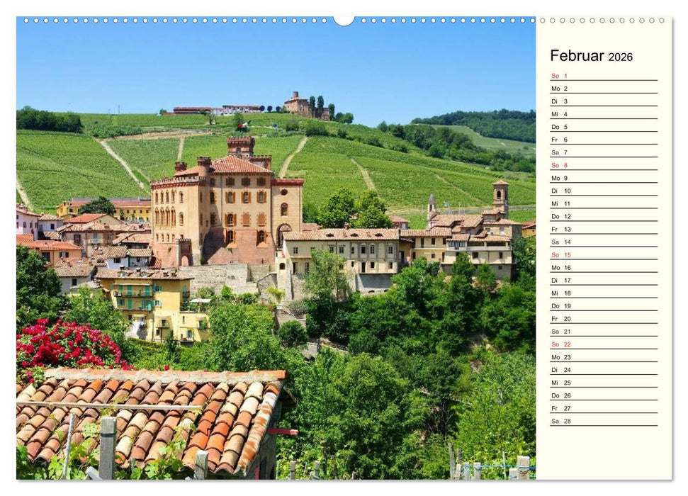 Die Langhe - Im Herzen des Piemonts (CALVENDO Premium Wandkalender 2026)