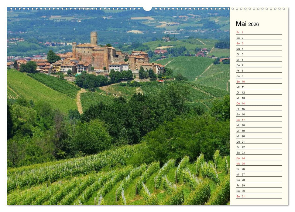 Die Langhe - Im Herzen des Piemonts (CALVENDO Premium Wandkalender 2026)
