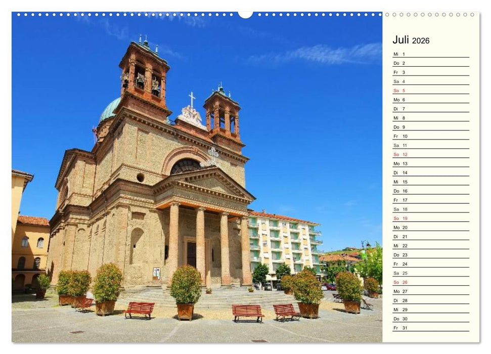 Die Langhe - Im Herzen des Piemonts (CALVENDO Premium Wandkalender 2026)