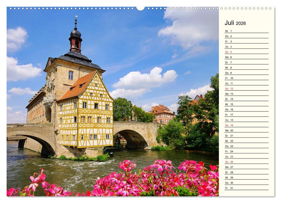 Bamberg und Fränkische Schweiz (CALVENDO Premium Wandkalender 2026)