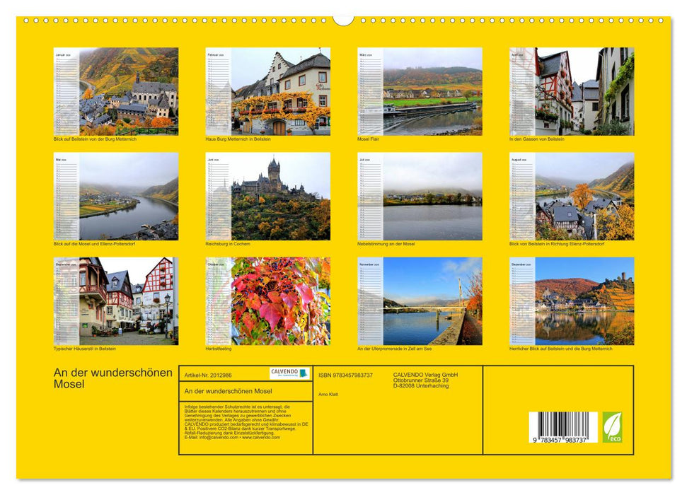 An der wunderschönen Mosel (CALVENDO Premium Wandkalender 2026)
