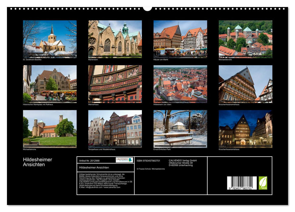 Hildesheimer Ansichten (CALVENDO Premium Wandkalender 2026)