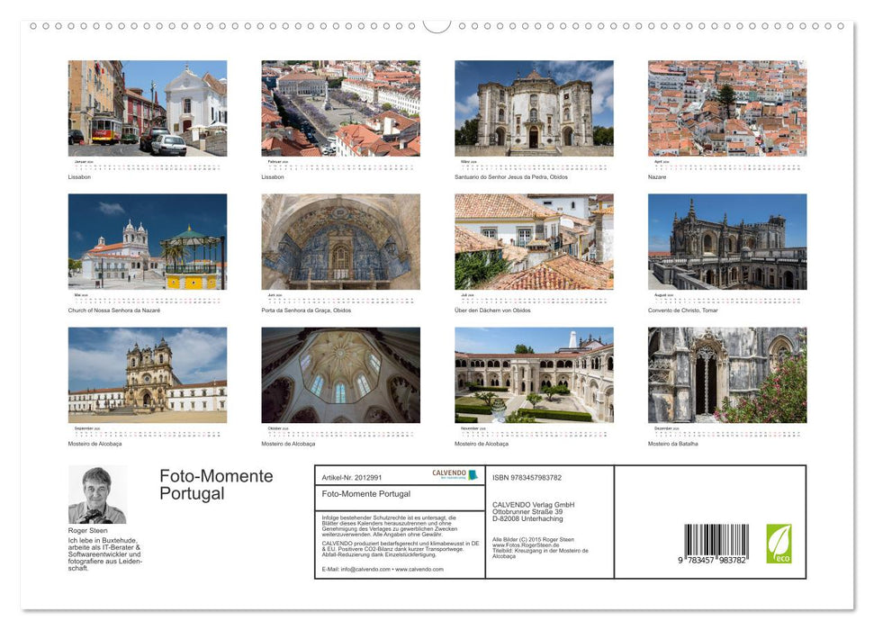 Foto-Momente Portugal (CALVENDO Premium Wandkalender 2026)