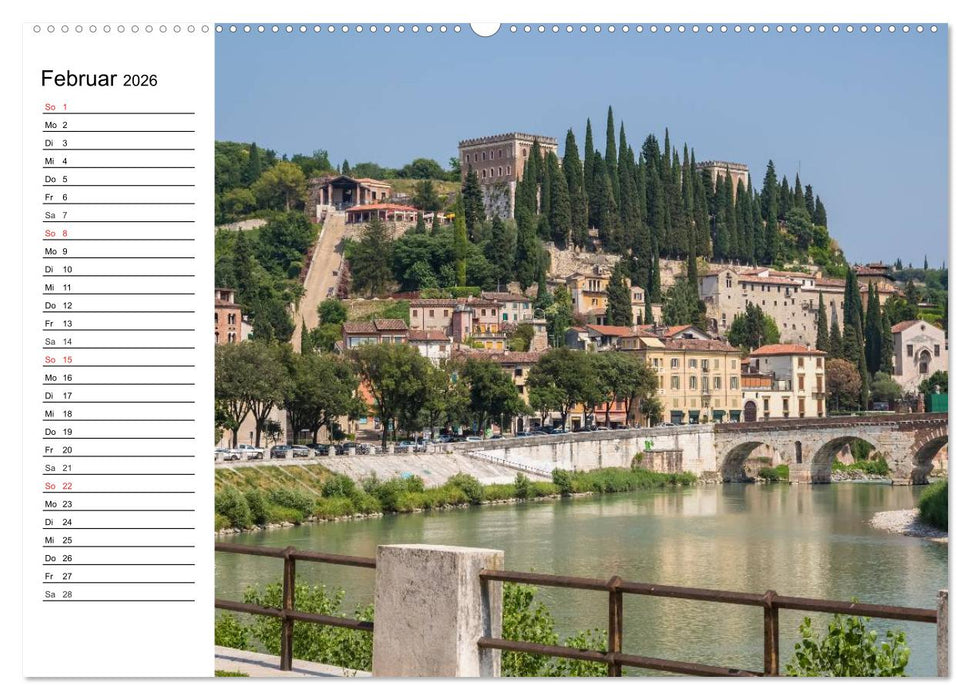 VERONA Historisches Stadtherz (CALVENDO Premium Wandkalender 2026)