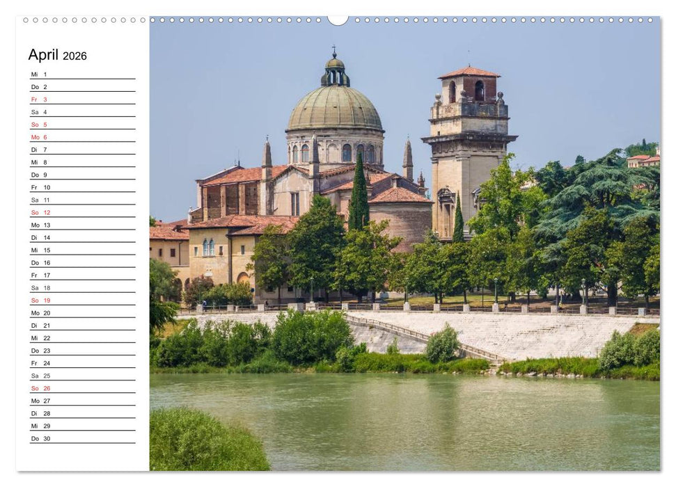VERONA Historisches Stadtherz (CALVENDO Premium Wandkalender 2026)
