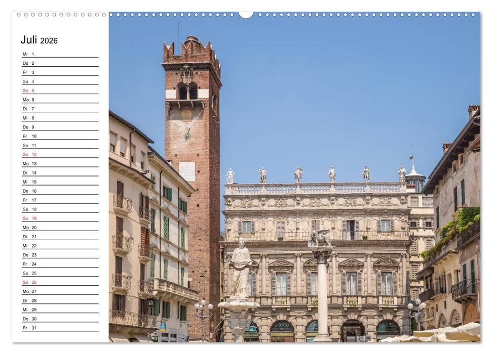 VERONA Historisches Stadtherz (CALVENDO Premium Wandkalender 2026)