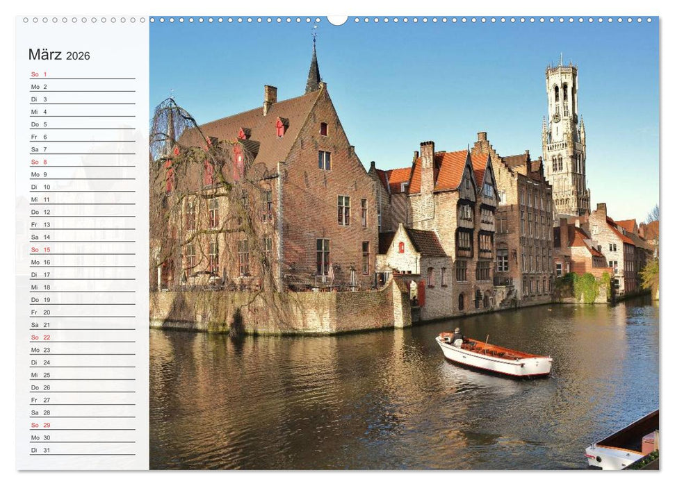 Belgien entdecken - Brügge und Leuven (CALVENDO Wandkalender 2026)