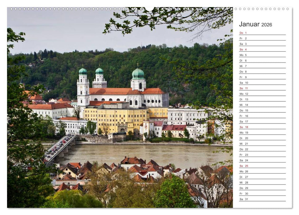 Pittoreskes Passau (CALVENDO Premium Wandkalender 2026)
