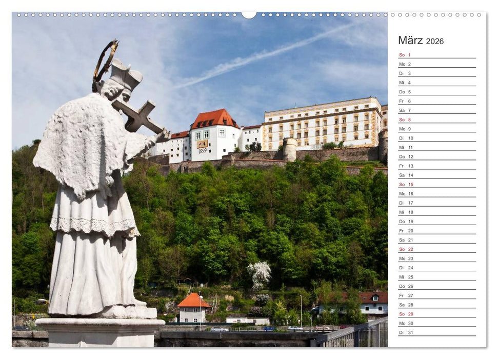 Pittoreskes Passau (CALVENDO Premium Wandkalender 2026)