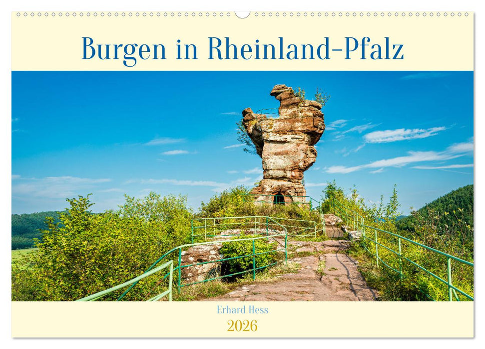 Burgen in Rheinland-Pfalz (CALVENDO Wandkalender 2026)