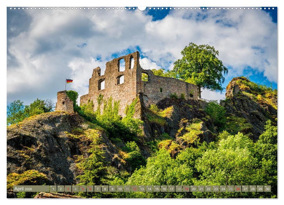 Burgen in Rheinland-Pfalz (CALVENDO Wandkalender 2026)