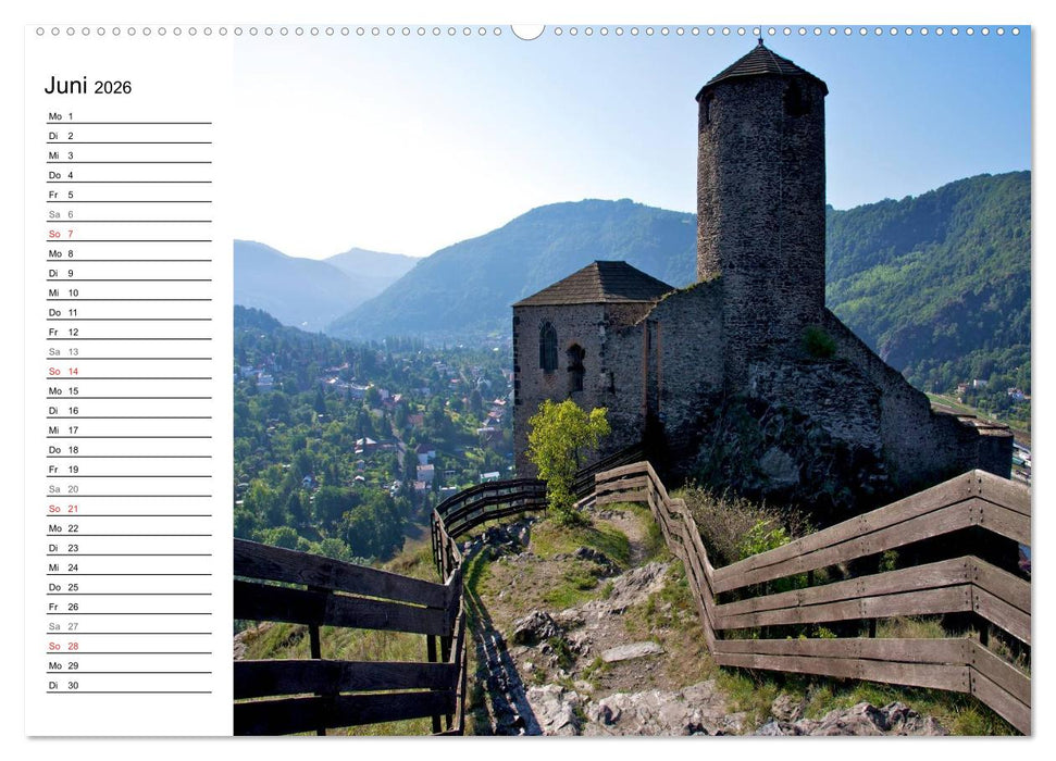 Tschechien - Die Burg Strekov (CALVENDO Premium Wandkalender 2026)