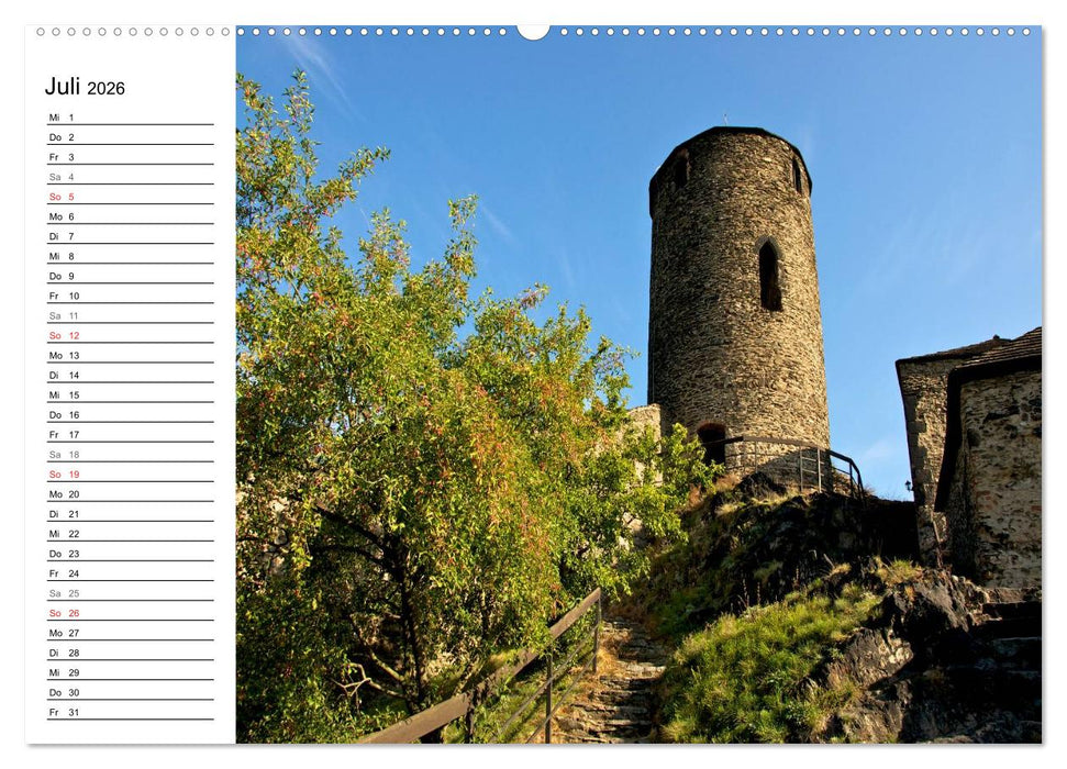 Tschechien - Die Burg Strekov (CALVENDO Premium Wandkalender 2026)