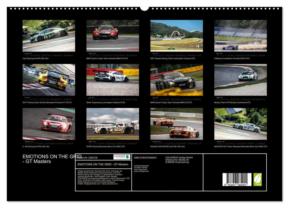 EMOTIONS ON THE GRID - GT Masters (CALVENDO Premium Wandkalender 2026)