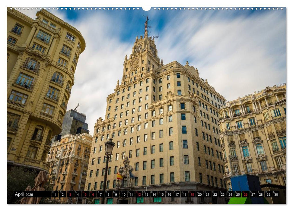 Metropole Madrid (CALVENDO Premium Wandkalender 2026)