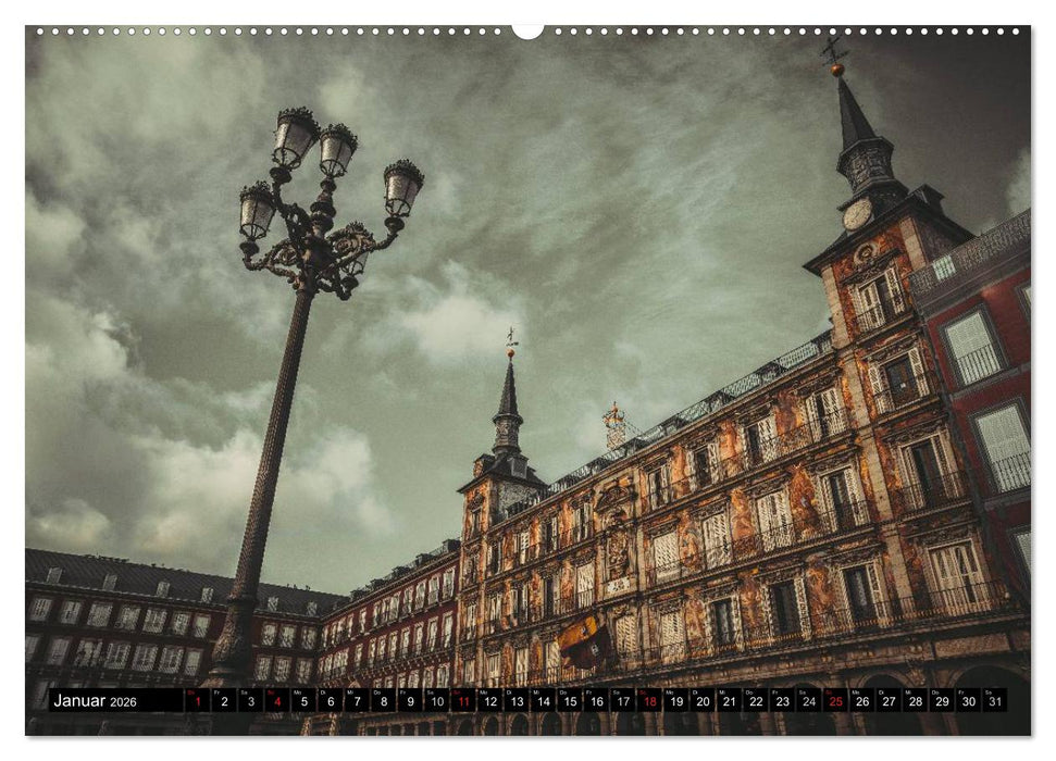 Hauptstadt Madrid (CALVENDO Premium Wandkalender 2026)