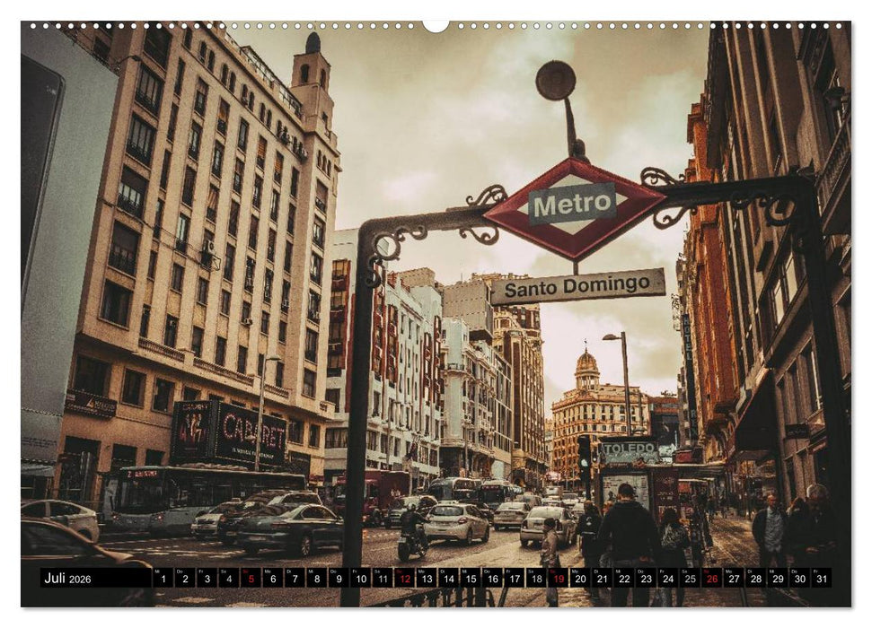 Hauptstadt Madrid (CALVENDO Premium Wandkalender 2026)