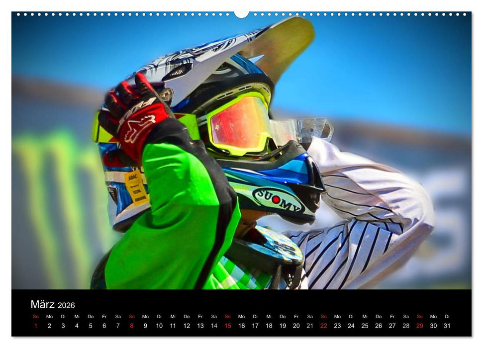 Motocross Kalender - Emotionen auf 2 Rädern (CALVENDO Premium Wandkalender 2026)