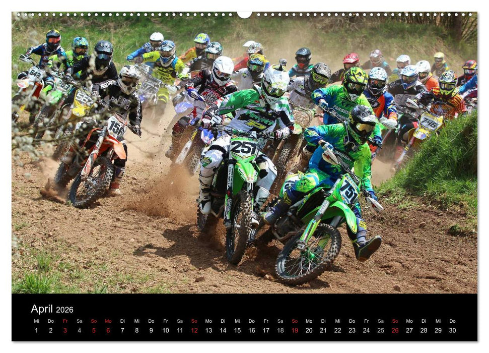 Motocross Kalender - Emotionen auf 2 Rädern (CALVENDO Premium Wandkalender 2026)