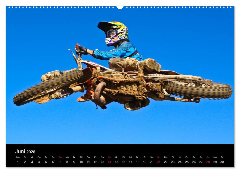Motocross Kalender - Emotionen auf 2 Rädern (CALVENDO Premium Wandkalender 2026)