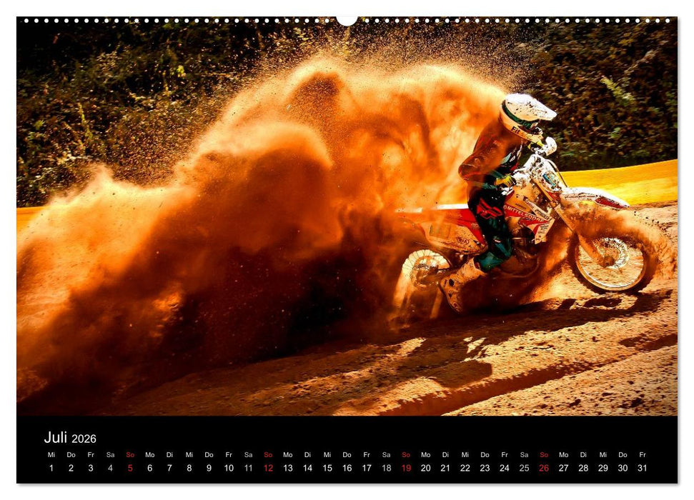 Motocross Kalender - Emotionen auf 2 Rädern (CALVENDO Premium Wandkalender 2026)
