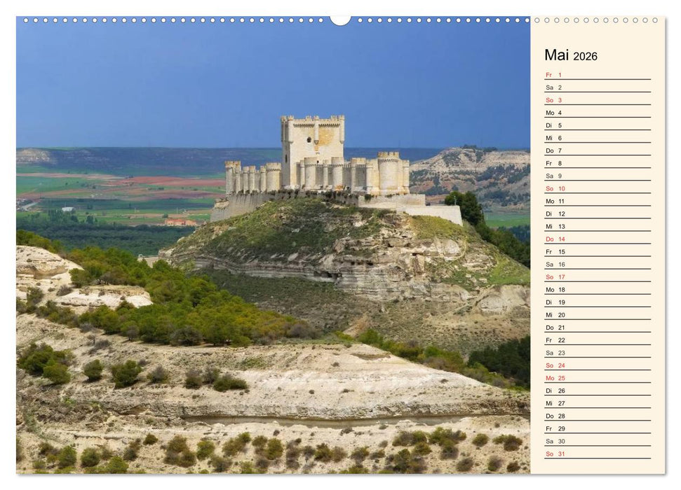 Burgen in Spanien (CALVENDO Wandkalender 2026)