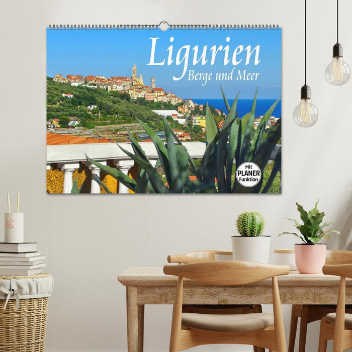 Ligurien - Berge und Meer (CALVENDO Wandkalender 2026)