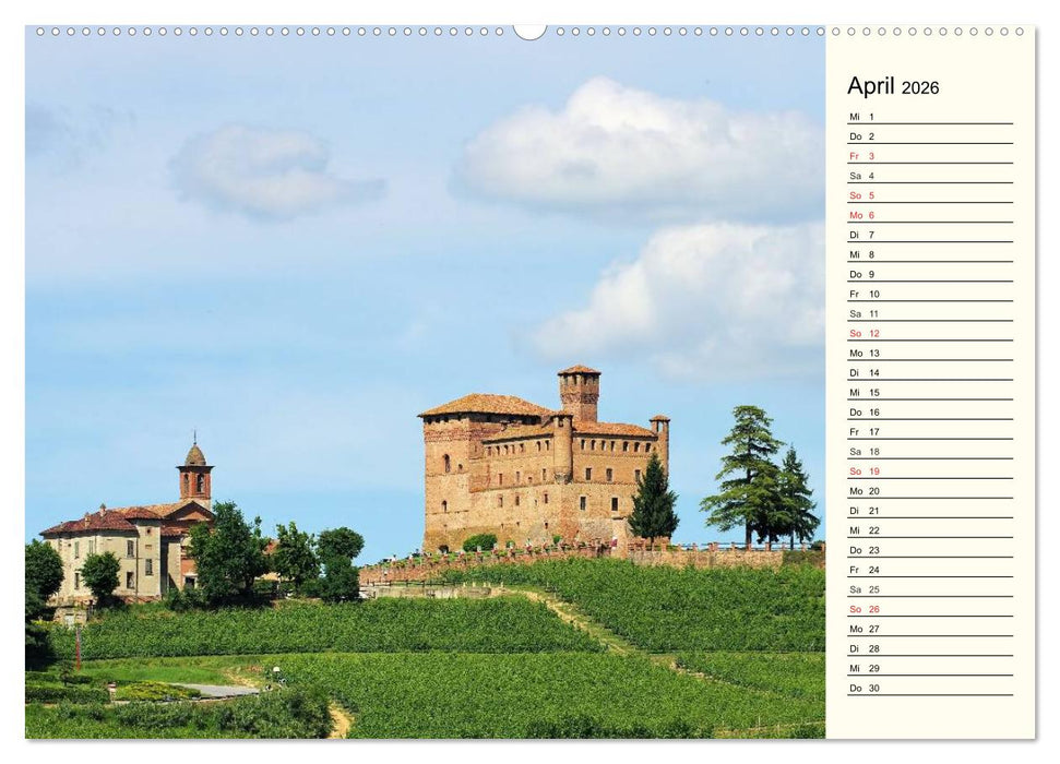Die Langhe - Im Herzen des Piemonts (CALVENDO Wandkalender 2026)