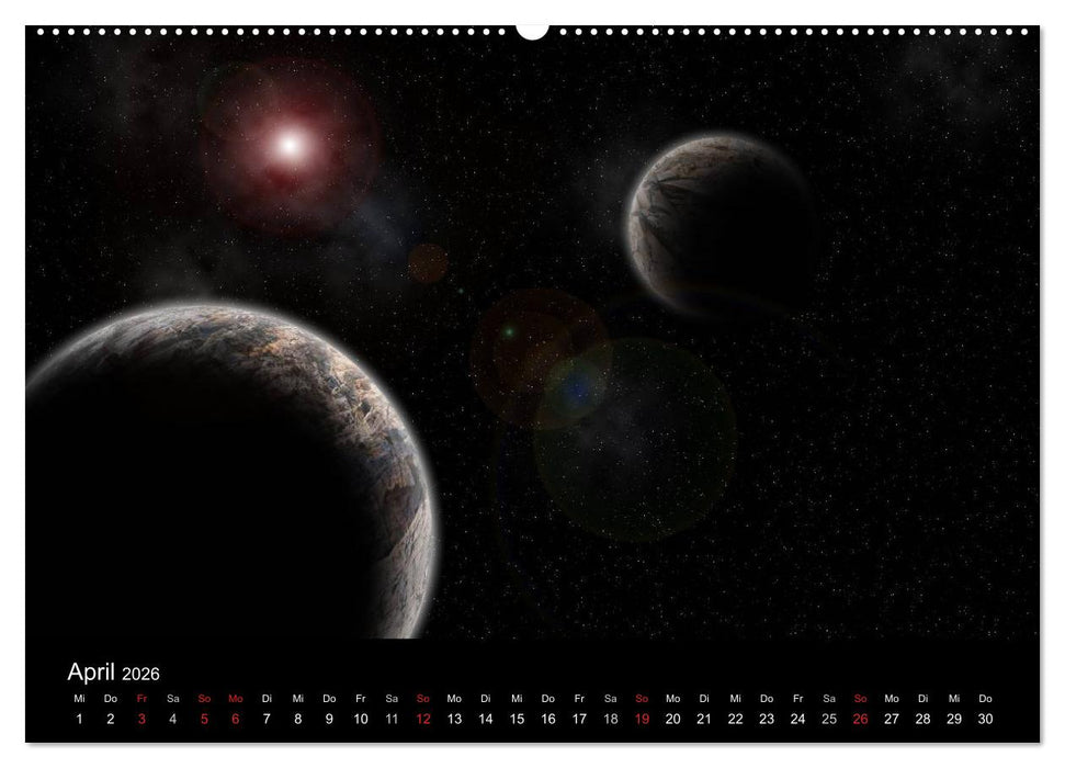 Fantasievolles Weltall (CALVENDO Premium Wandkalender 2026)