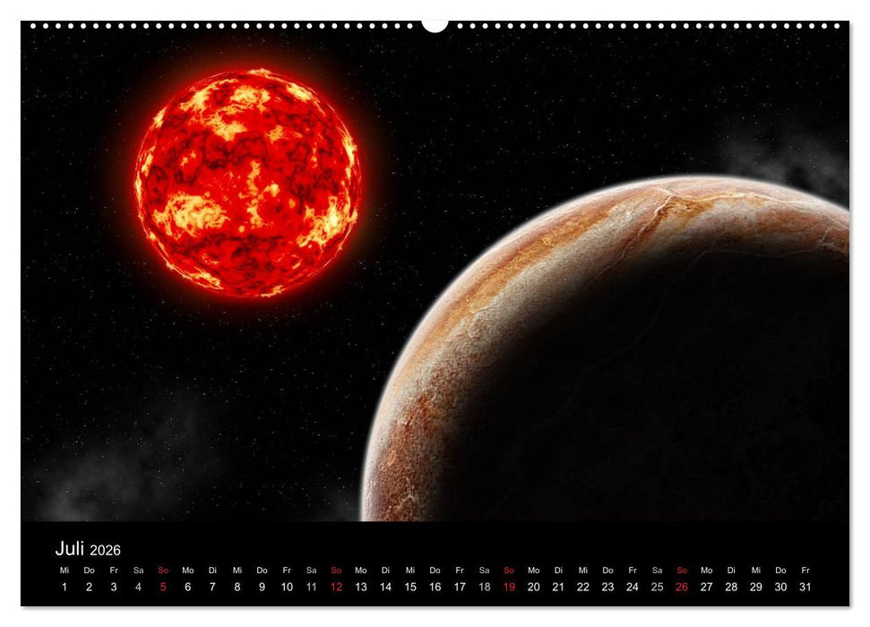 Fantasievolles Weltall (CALVENDO Premium Wandkalender 2026)