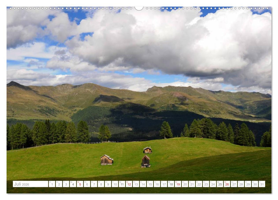 Bekannte und unbekannte Wanderziele in Südtirol (CALVENDO Premium Wandkalender 2026)