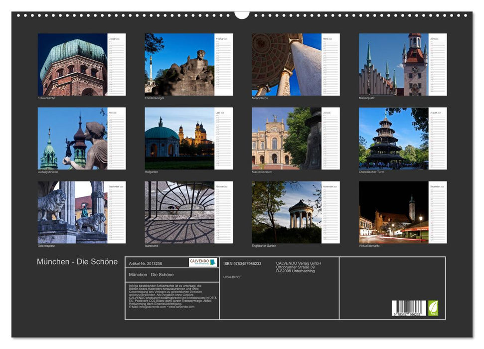 München - Die Schöne (CALVENDO Wandkalender 2026)