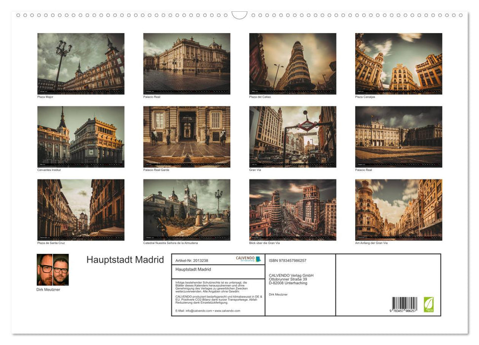 Hauptstadt Madrid (CALVENDO Wandkalender 2026)