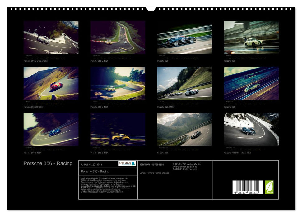 Porsche 356 - Racing (CALVENDO Premium Wandkalender 2026)