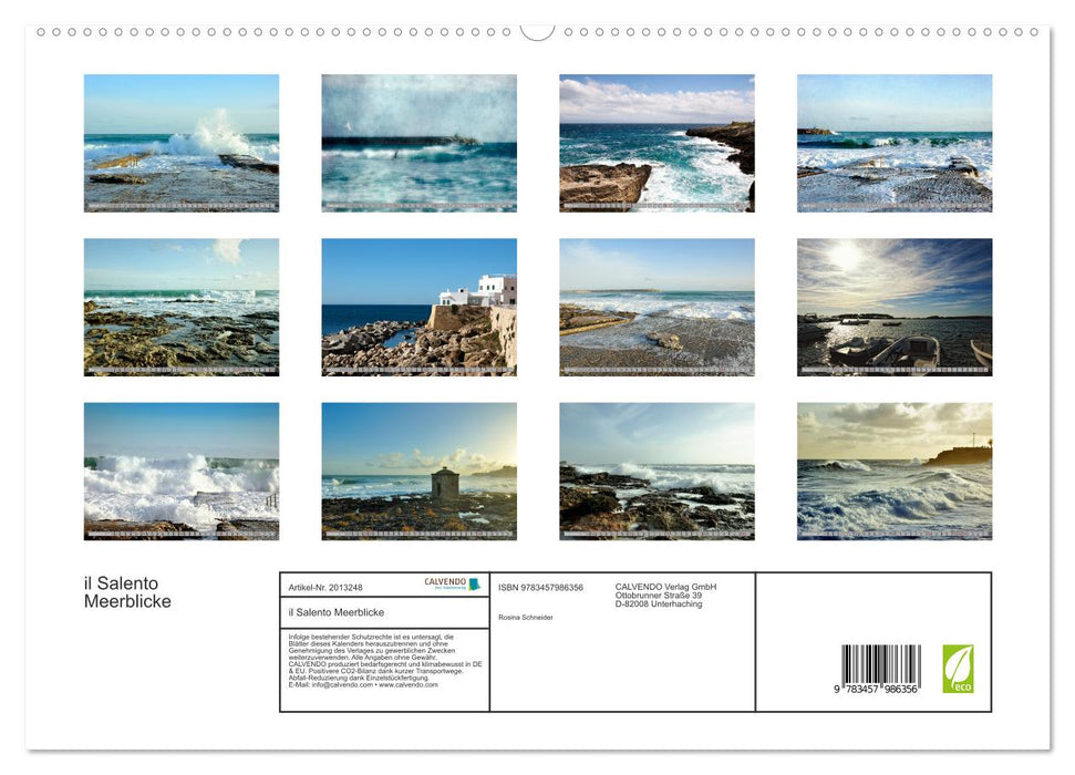 il Salento Meerblicke (CALVENDO Premium Wandkalender 2026)