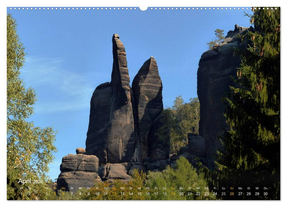 ElbsandSTEIN, kunstwerk der natur (CALVENDO Wandkalender 2026)