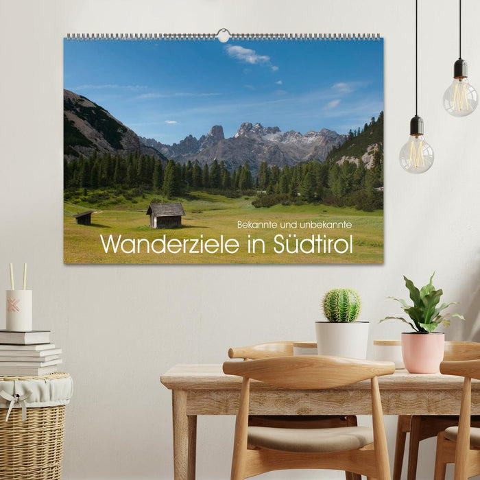 Bekannte und unbekannte Wanderziele in Südtirol (CALVENDO Wandkalender 2026)